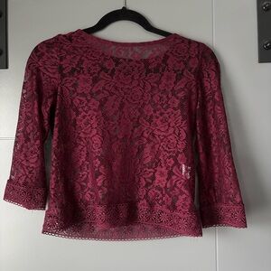 Lace 3/4 sleeve
